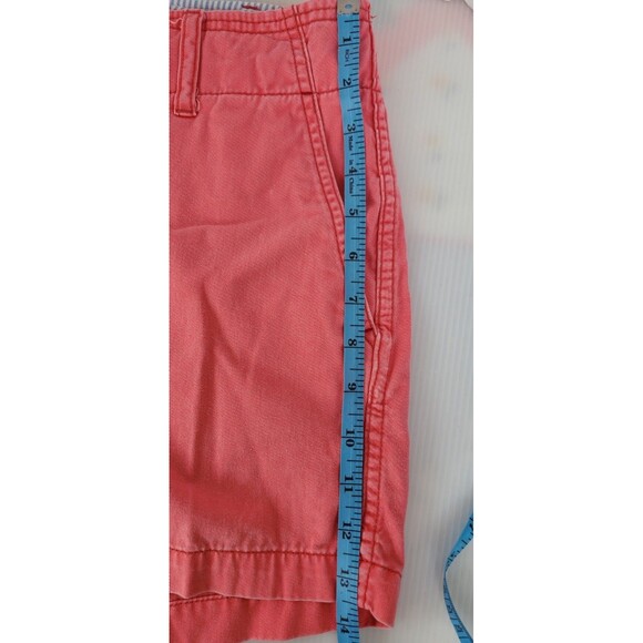 Tommy Hilfiger Shorts Womens Size 16 Coral Pink Chino Mid Rise Khaki VTG Y2K - Picture 10 of 12